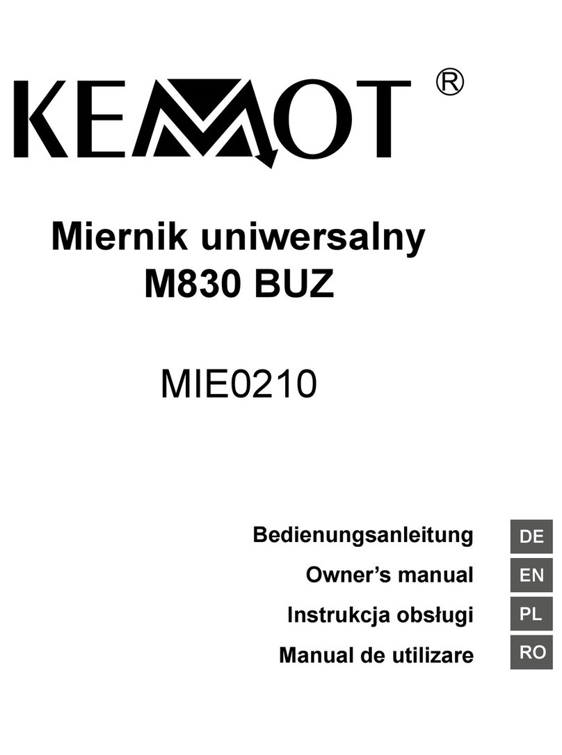 Kemot M830BUZ owner's manual