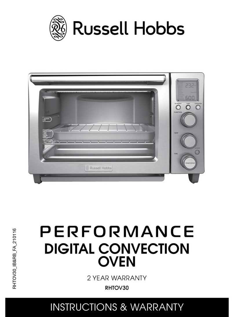 Russell Hobbs RHTOV30 Instructions & warranty Russell Hobbs RHTOV30 Instructions & warranty