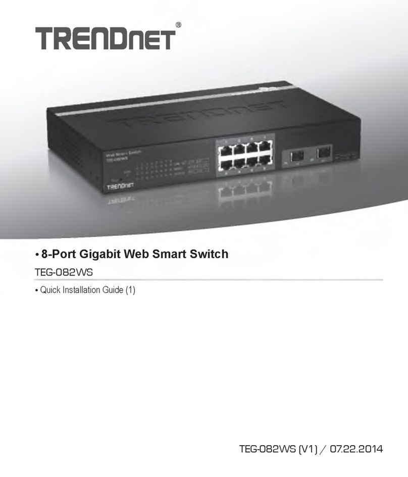 TRENDnet TEG-082WS Quick installation guide