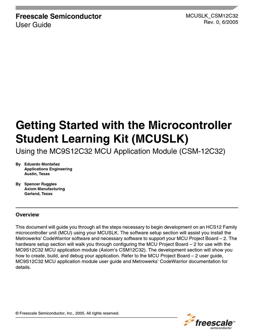 Freescale Semiconductor MCUSLK User manual