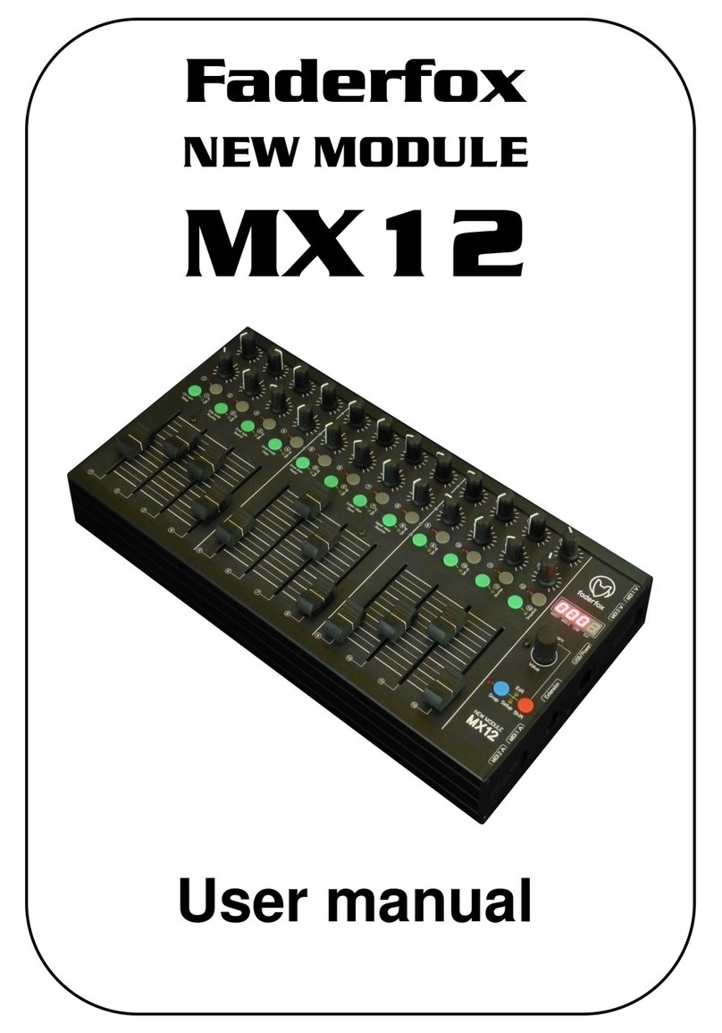 Faderfox MX 12 user manual