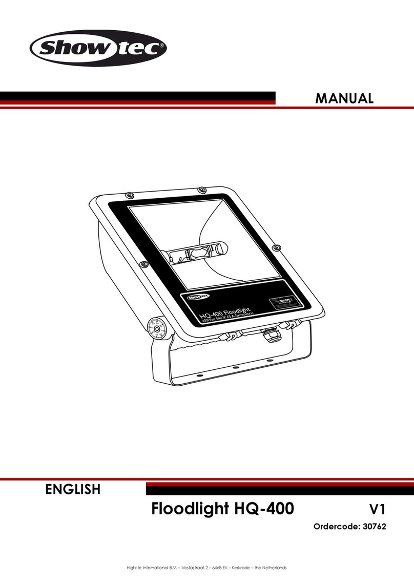 Show Tec Floodlight HQ 400 User manual