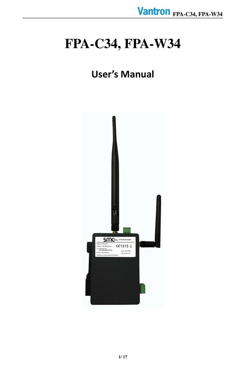 Vantron FPA-C34 User manual
