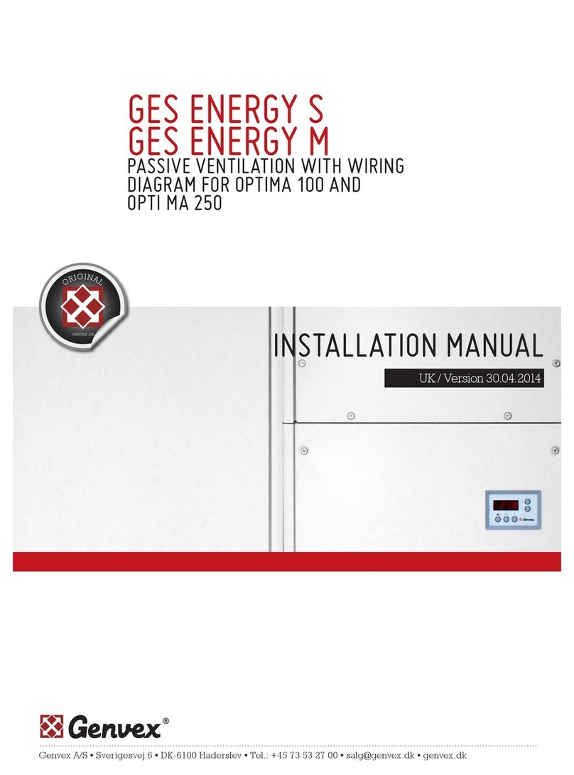 Genvex GES Energy S installation manual