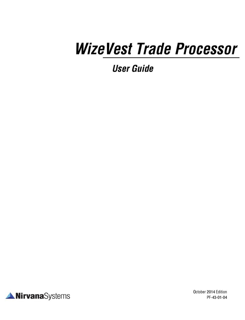 NIRVANA SYSTEMS WizeVest user guide