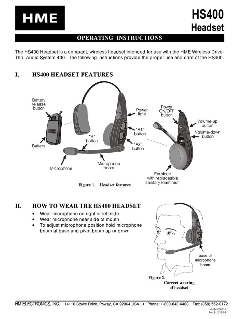 HME HS400 User manual
