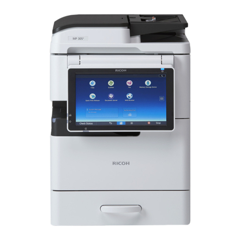 Ricoh MP 305+ series Quick start guide