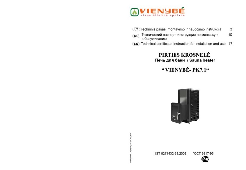 vienybe VIENYBE-PK7.1 Technical certificate, instruction for installation and use