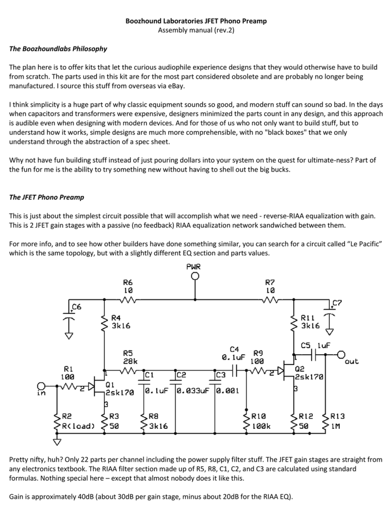 Boozhound Laboratories JFET Assembly manual Boozhound Laboratories JFET Assembly manual