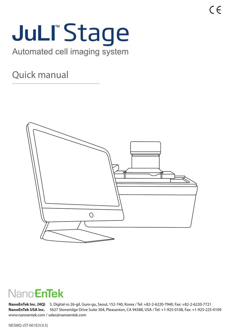 NanoEnTek JuLi Stage Quick manual