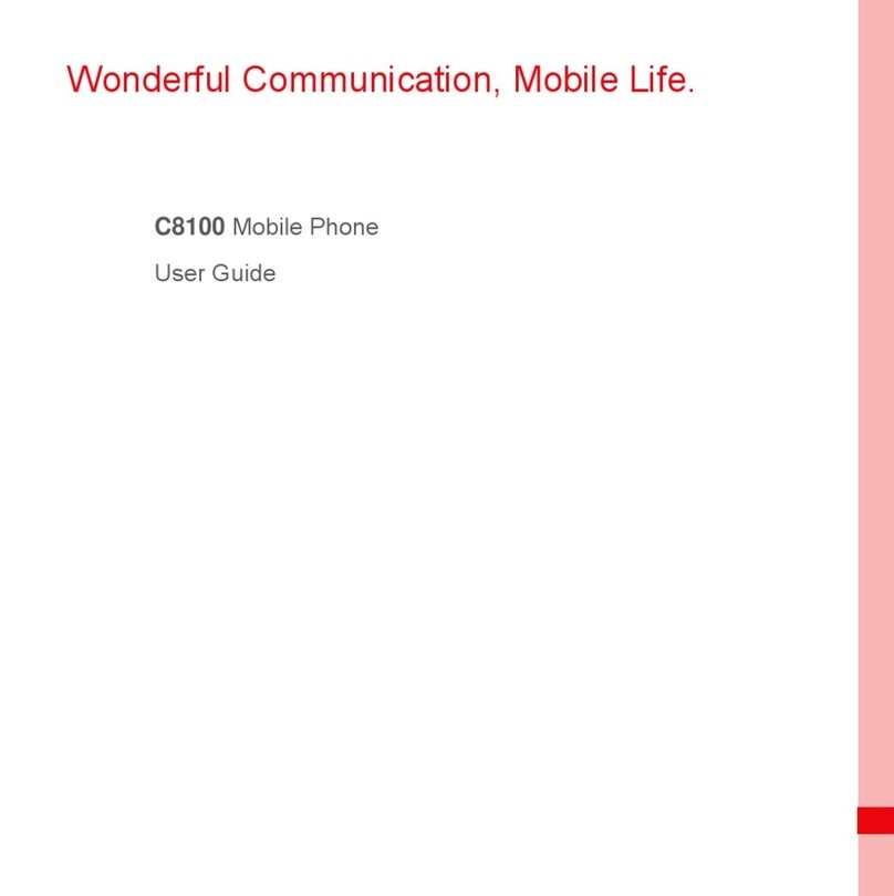 Huawei C8100 User manual Huawei C8100 User manual