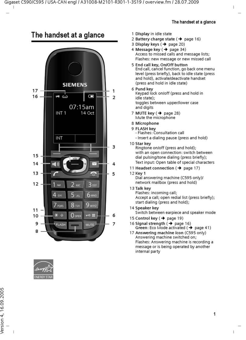 Gigaset C590 User manual