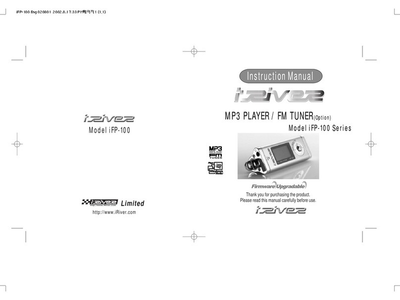 IRiver iFP-120 User manual