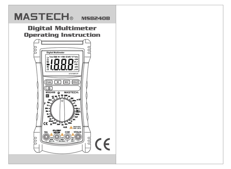 Mastech MS8240B Operating	 instruction