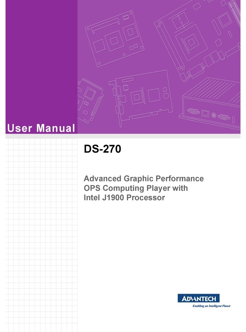 Advantech DS-270 User manual Advantech DS-270 User manual