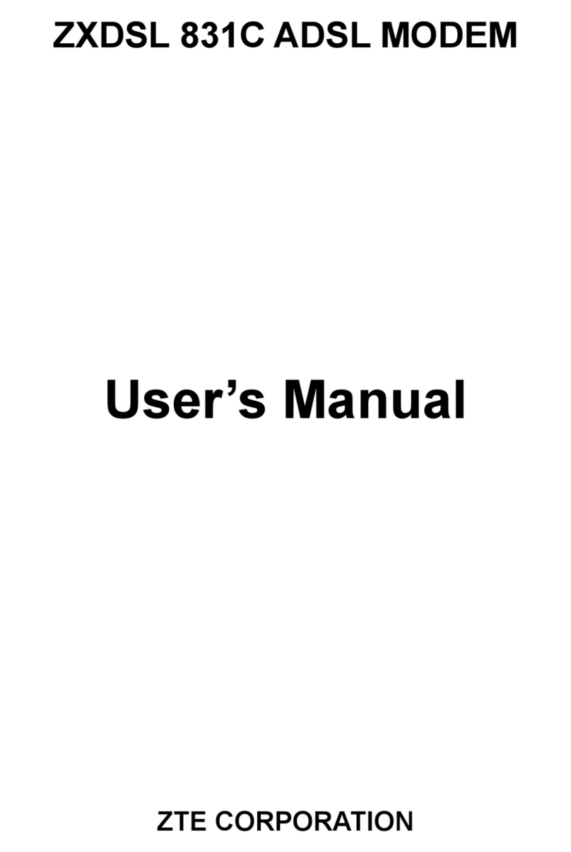 Zte ZXDSL 831C user manual