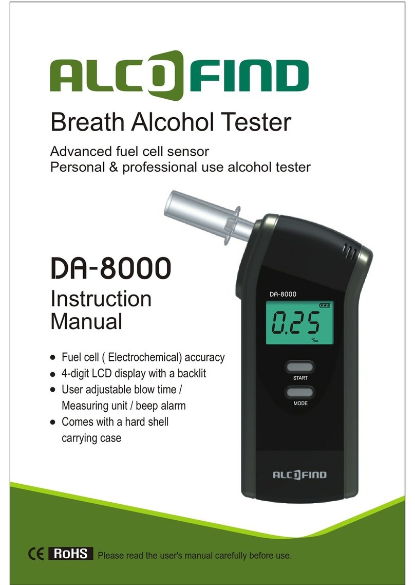 Alcofind da-8000 instruction manual