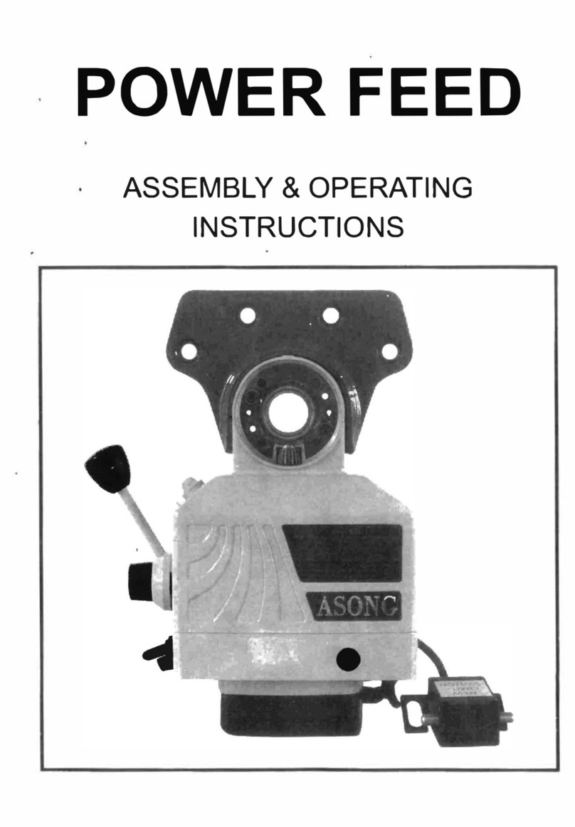 Asong POWER FEED Assembly & operating instructions