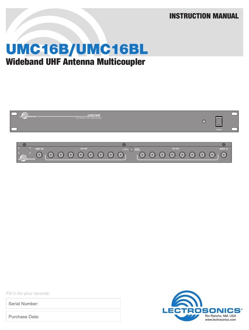 Lectrosonics UMC16B instruction manual Lectrosonics UMC16B instruction manual