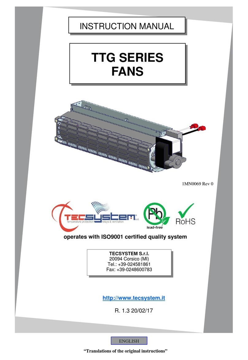 TECSYSTEM TTG SERIES instruction manual