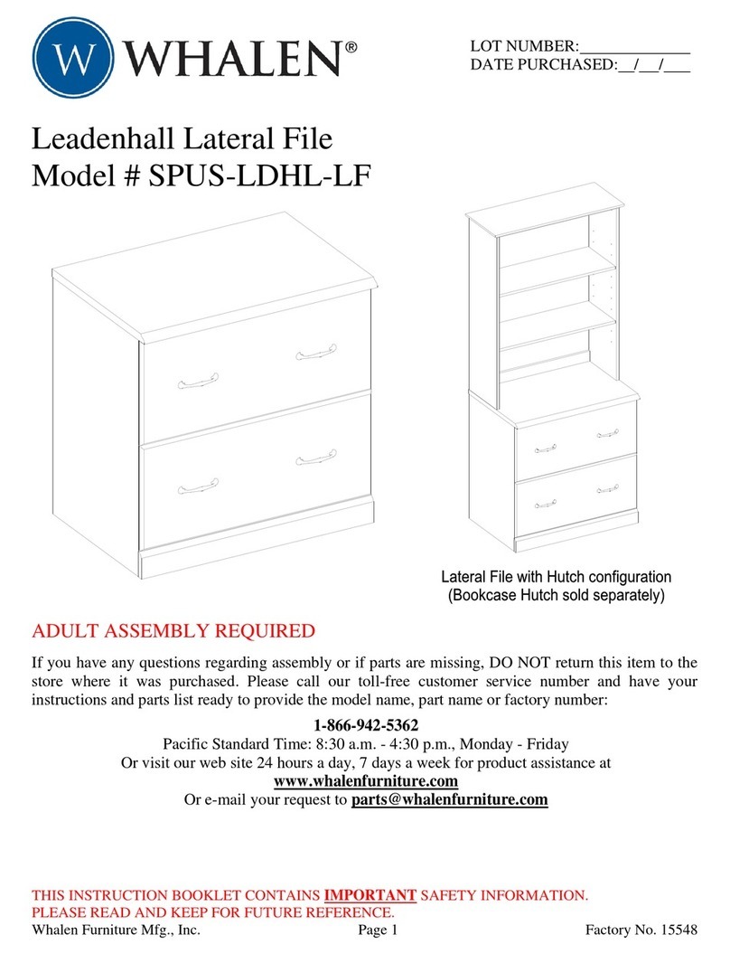 Whalen SPUS-LDHL-LF User manual Whalen SPUS-LDHL-LF User manual