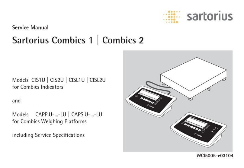 Sartorius combics 1 User manual