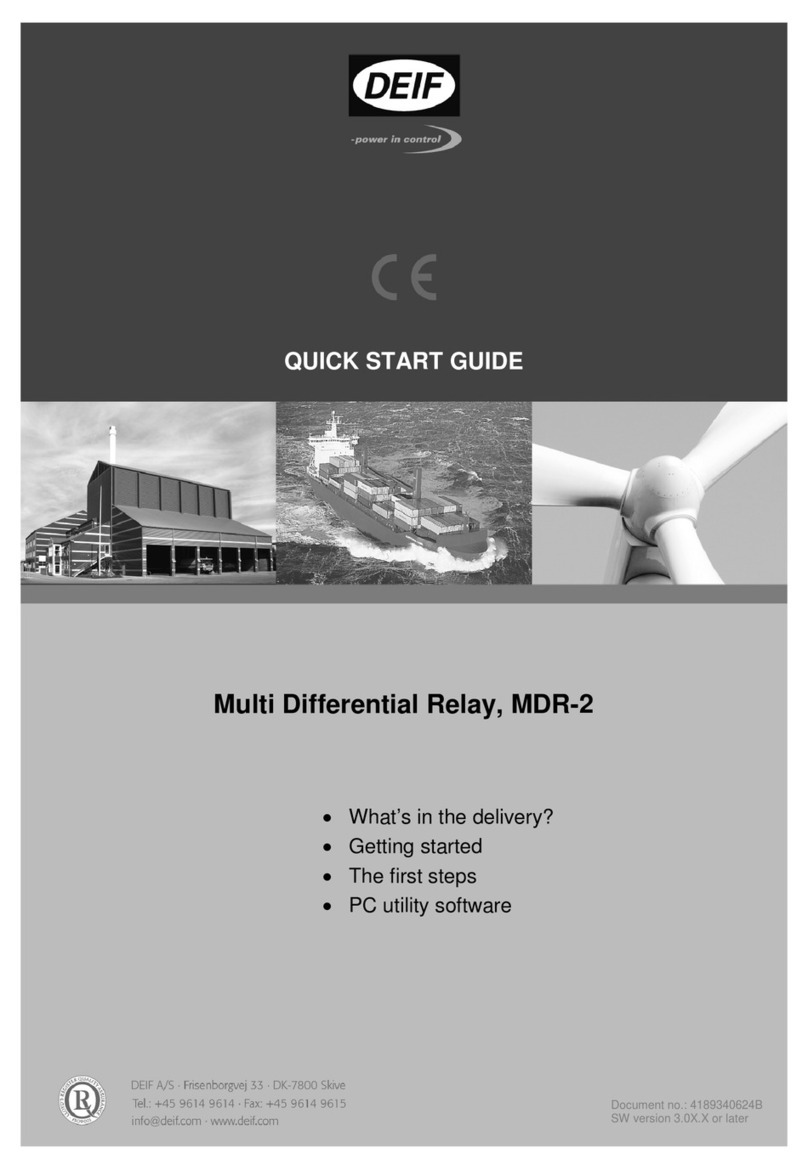 Deif MDR-2 quick start guide