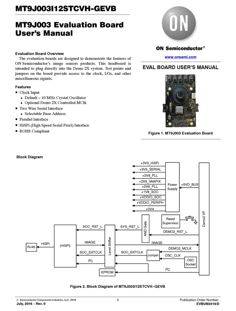 ON Semiconductor MT9J003I12STCVH-GEVB user manual ON Semiconductor MT9J003I12STCVH-GEVB user manual