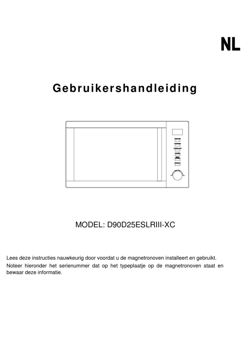 Galanz D90D25ESLRIII-XC User manual