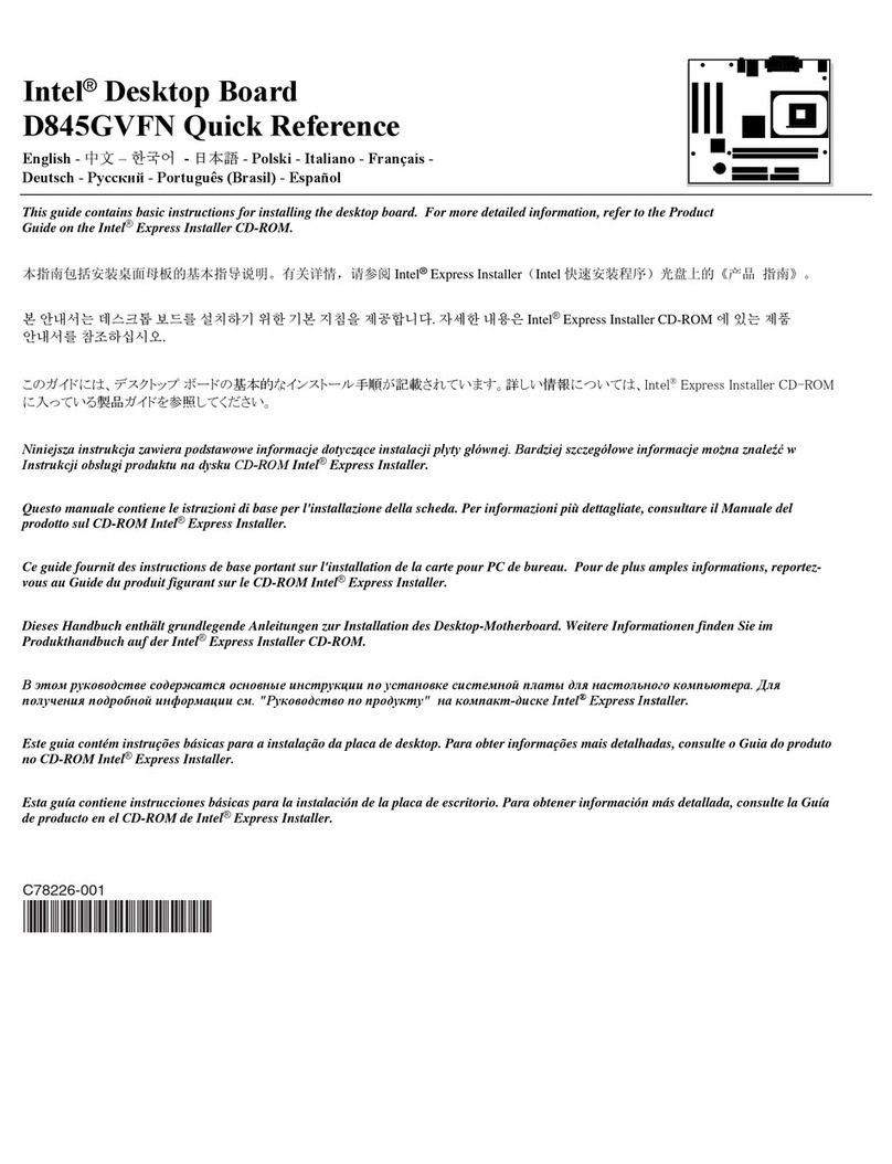 Intel Desktop Board D845GVFN User manual