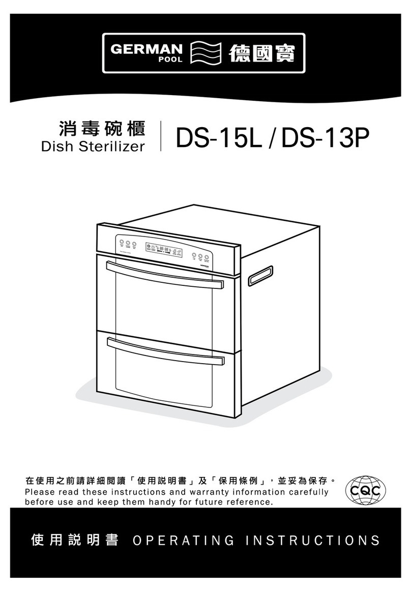 German pool DS-15L operating instructions