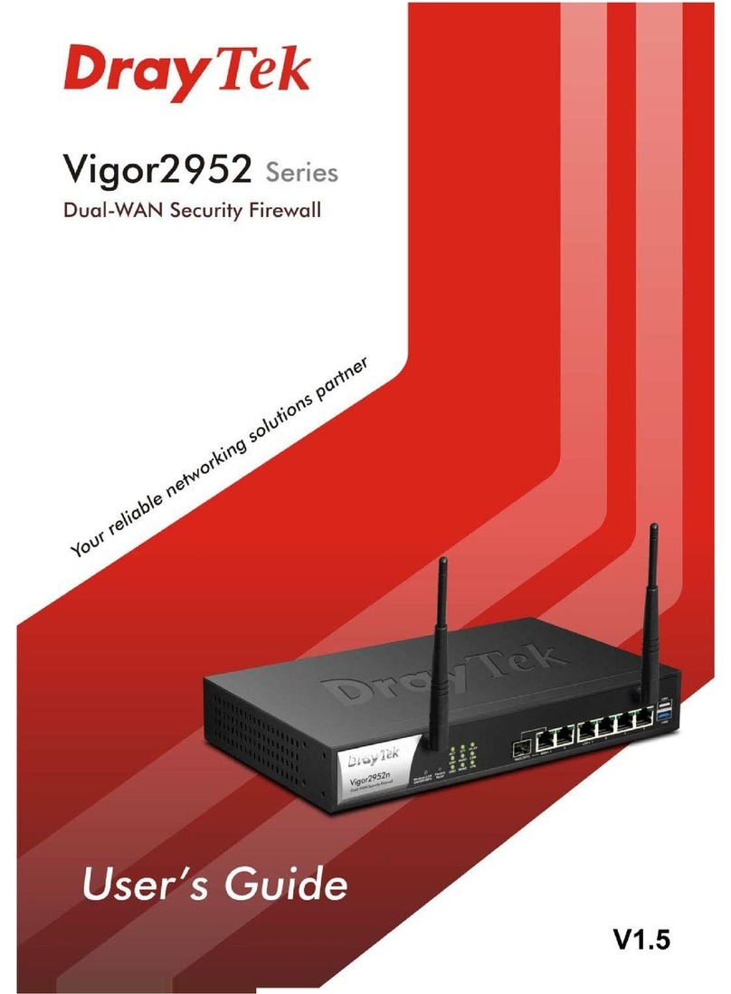 DryTek Vigor 2952 series User manual