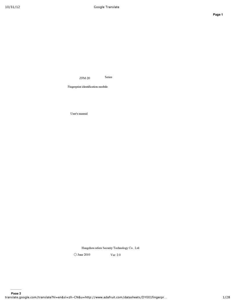 Zhiatec ZFM-20 series user manual