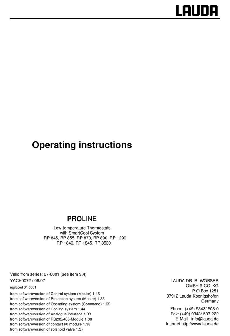 Lauda RP 845 operating instructions