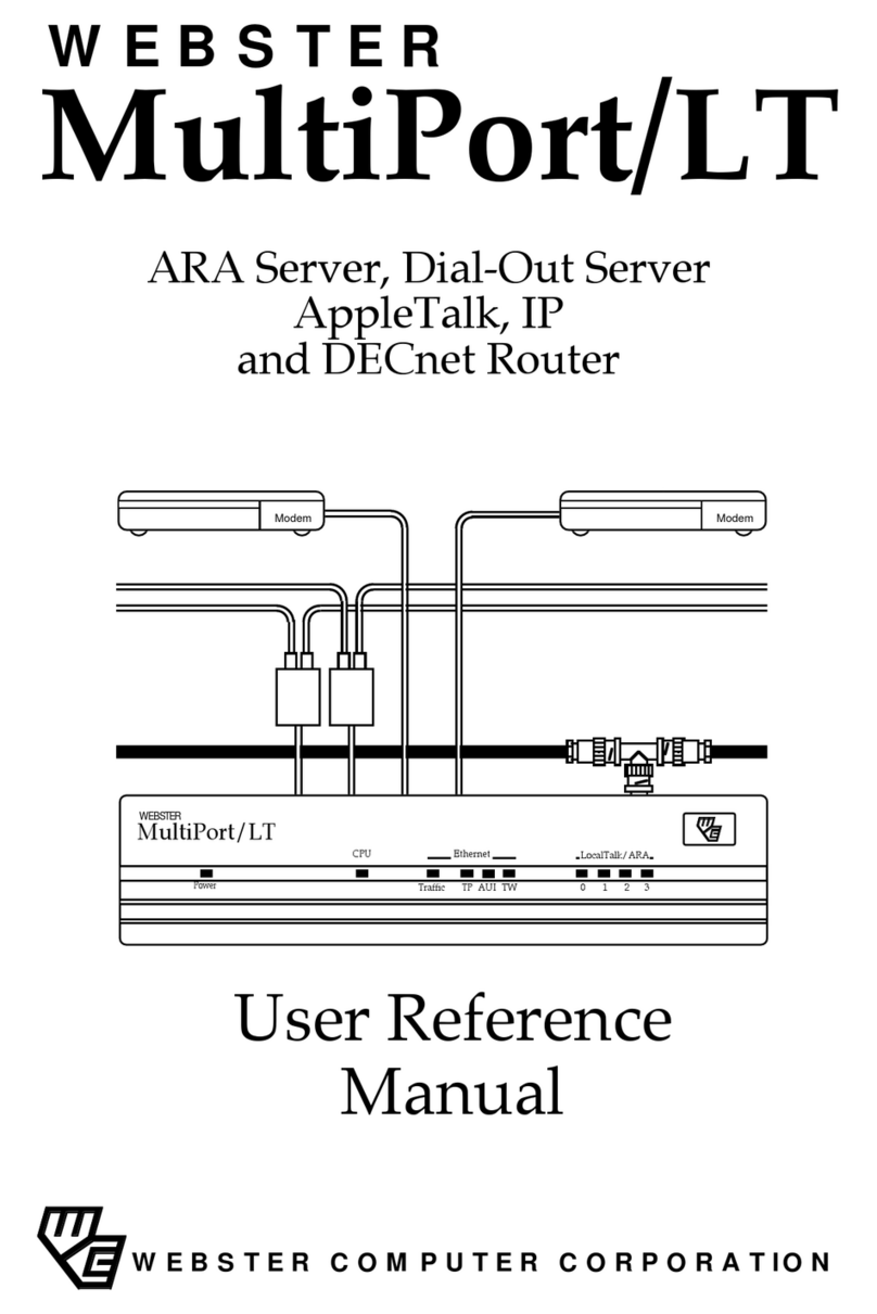Webster MultiPort/LT User's reference manual