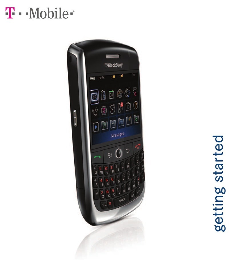 Blackbe;rry T-MOBILE CURVE 8900 User manual Blackbe;rry T-MOBILE CURVE 8900 User manual