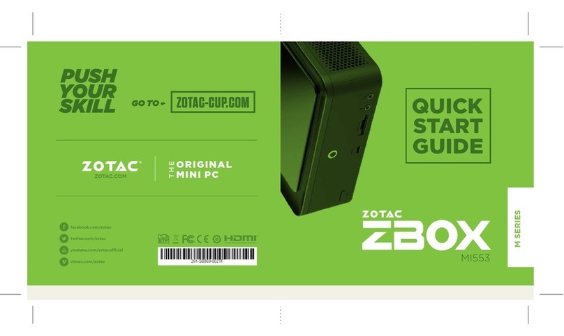 Zotac ZBOX MI553 quick start guide