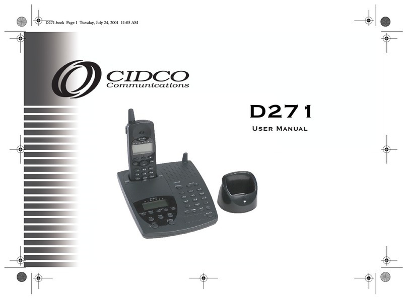Cidco Communications D271 User manual