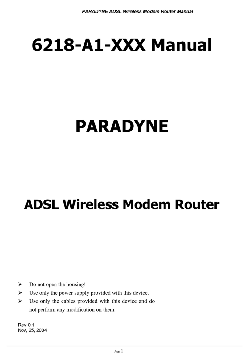Paradyne 6218-A1 SERIES User manual