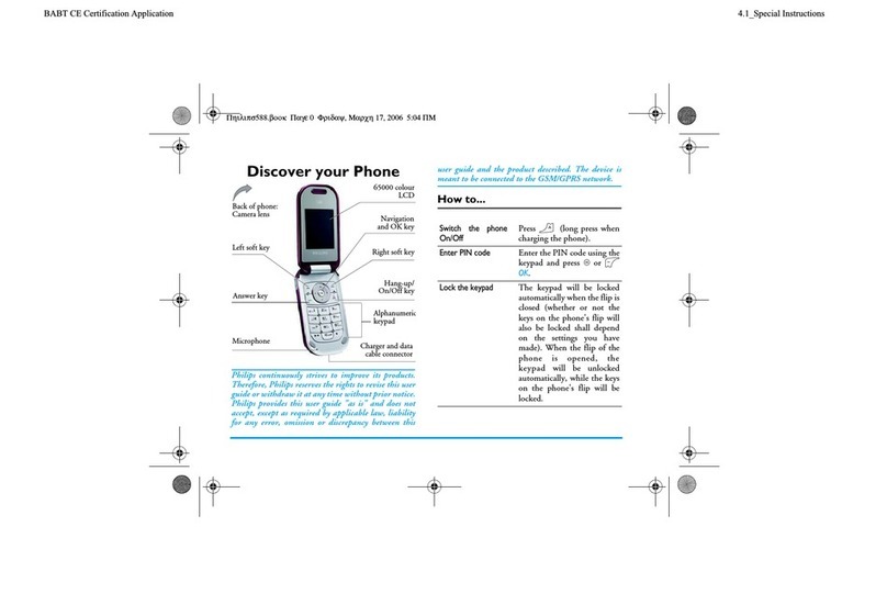 Philips 588 User manual