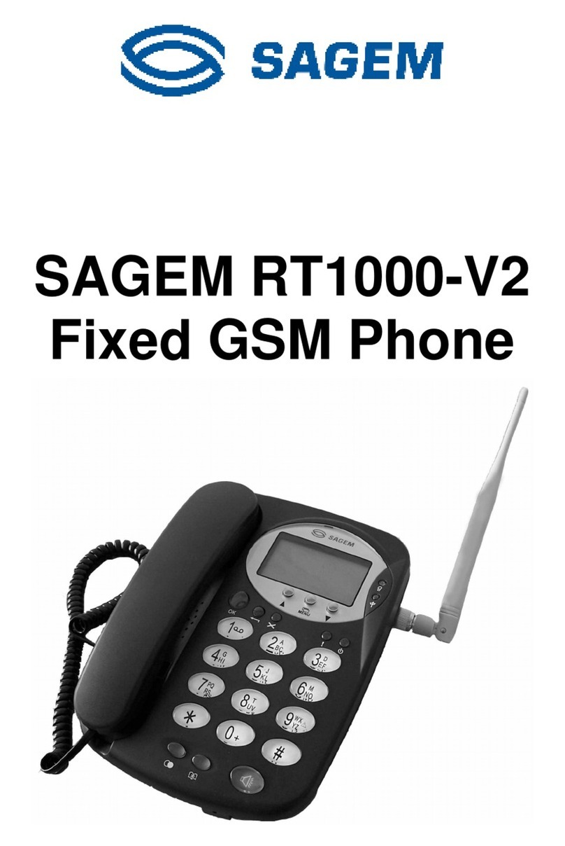 Sagem RT1000-V2 user manual