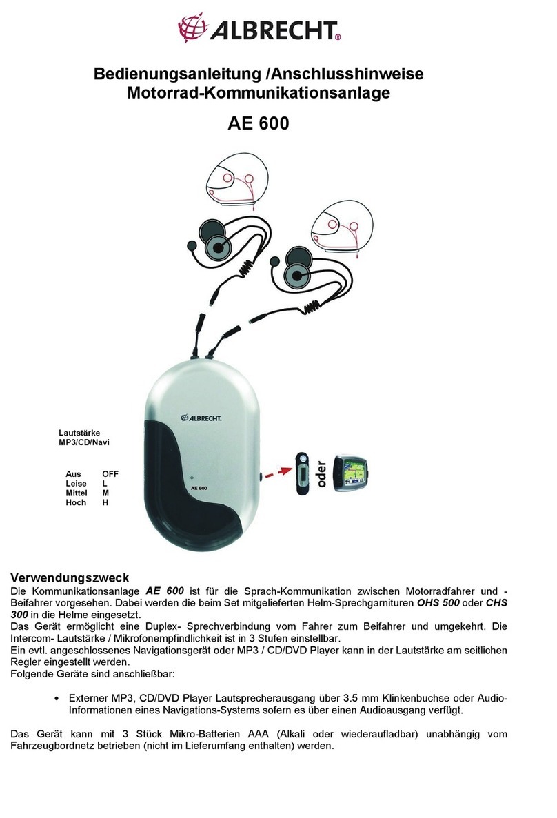 Albrecht AE 600 operating manual