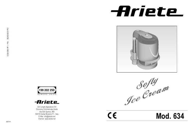 ARIETE 634 User manual
