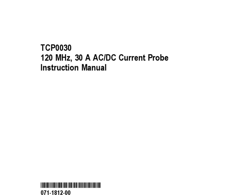 Tektronix TCP0030 User manual