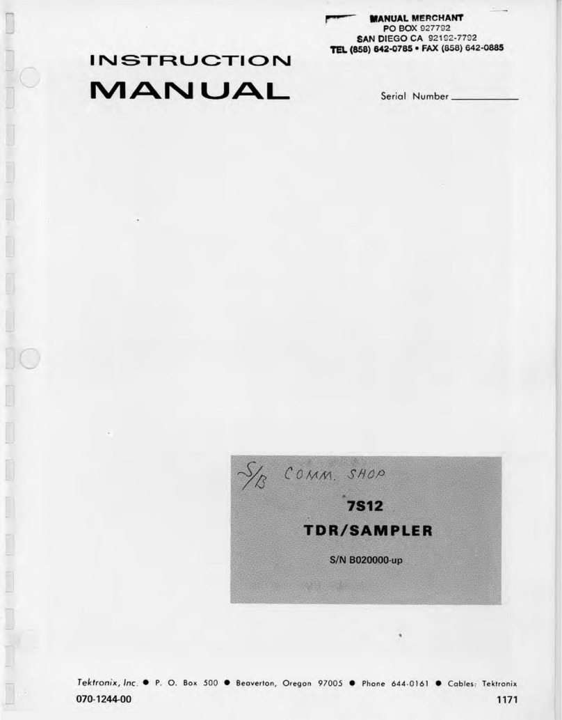 Tektronix 7S12 instruction manual