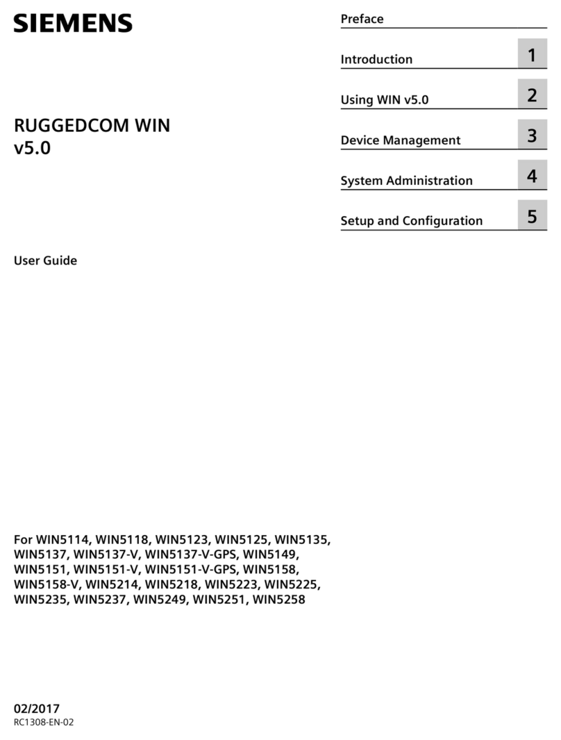 Siemens RUGGEDCOM WIN5123 user guide