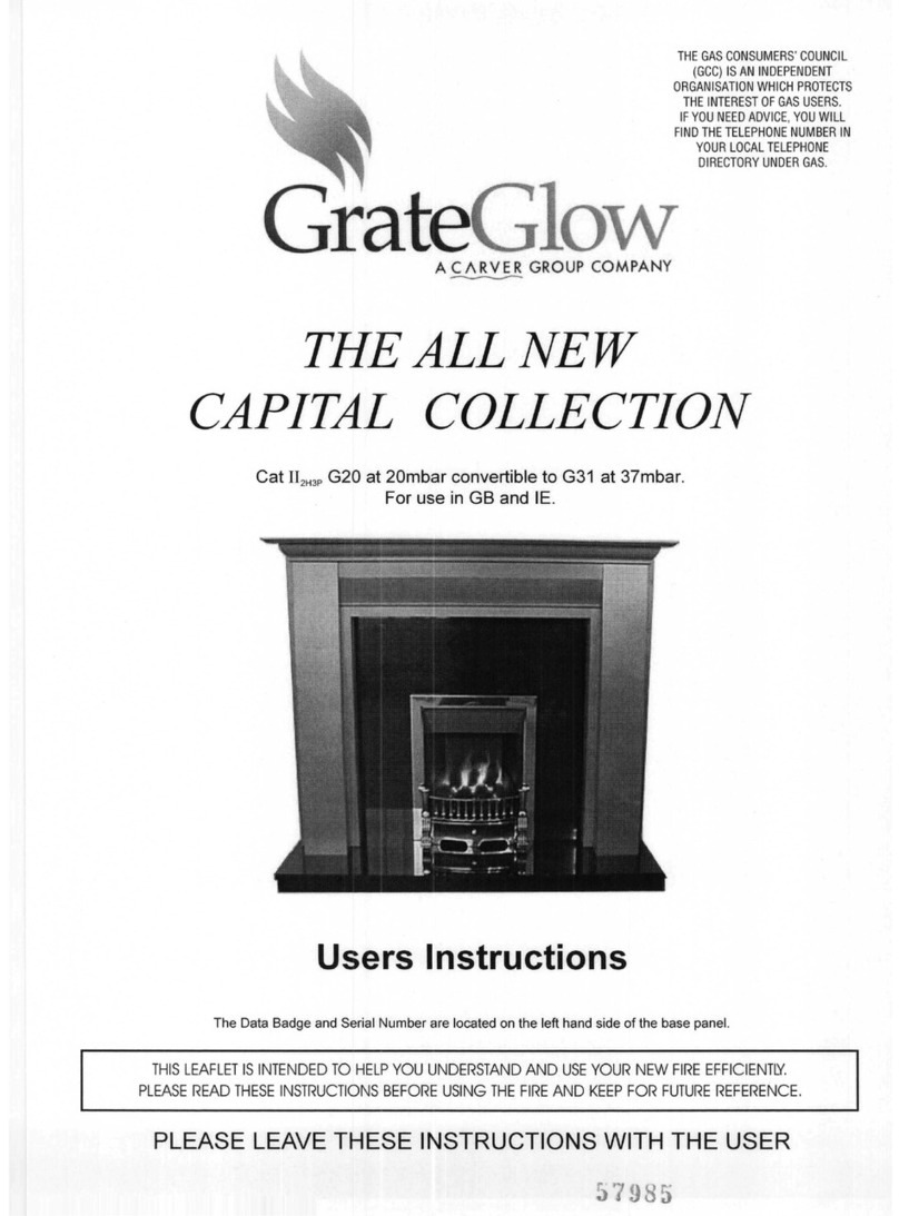 GRATE GLOW 32 329 99 User instructions