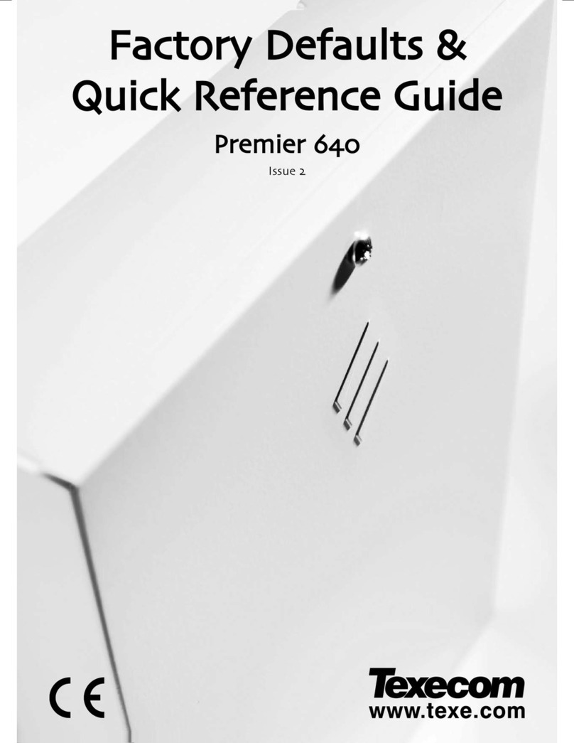 Texecom PREMIER 640 User manual