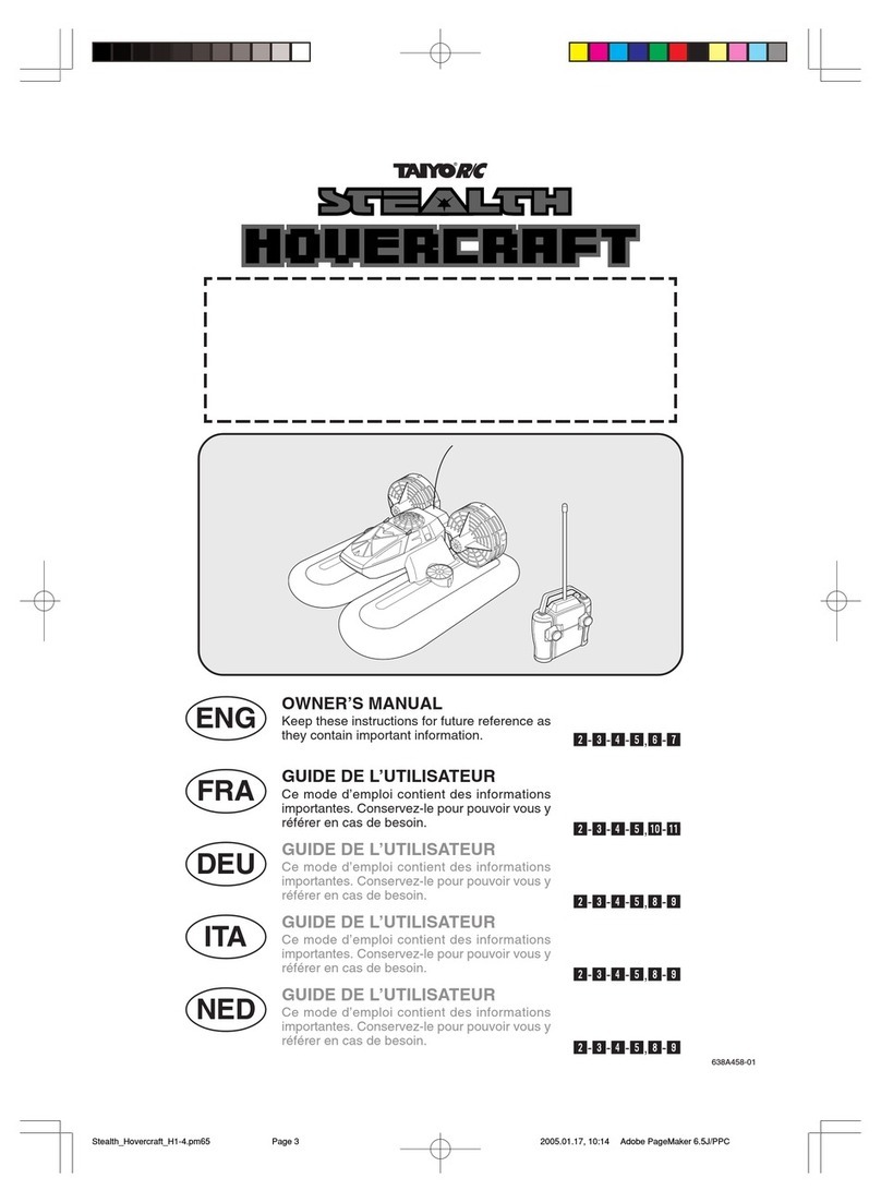 taiyo Stealth Hovercraft owner's manual taiyo Stealth Hovercraft owner's manual