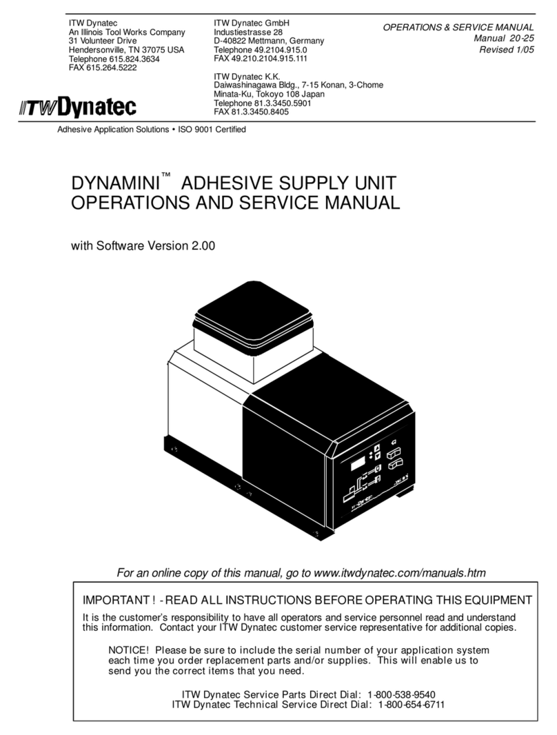 ITW Dynatec DYNAMINI Operation manual
